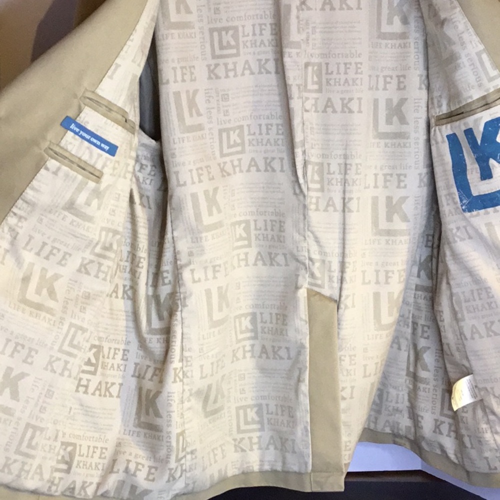 Life Khaki Safari Blazer Mens XL Multi Pocket - Picture 10 of 16
